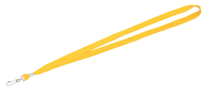 Yellow Gold lanyards will stand out well and make ideal ID lanyards